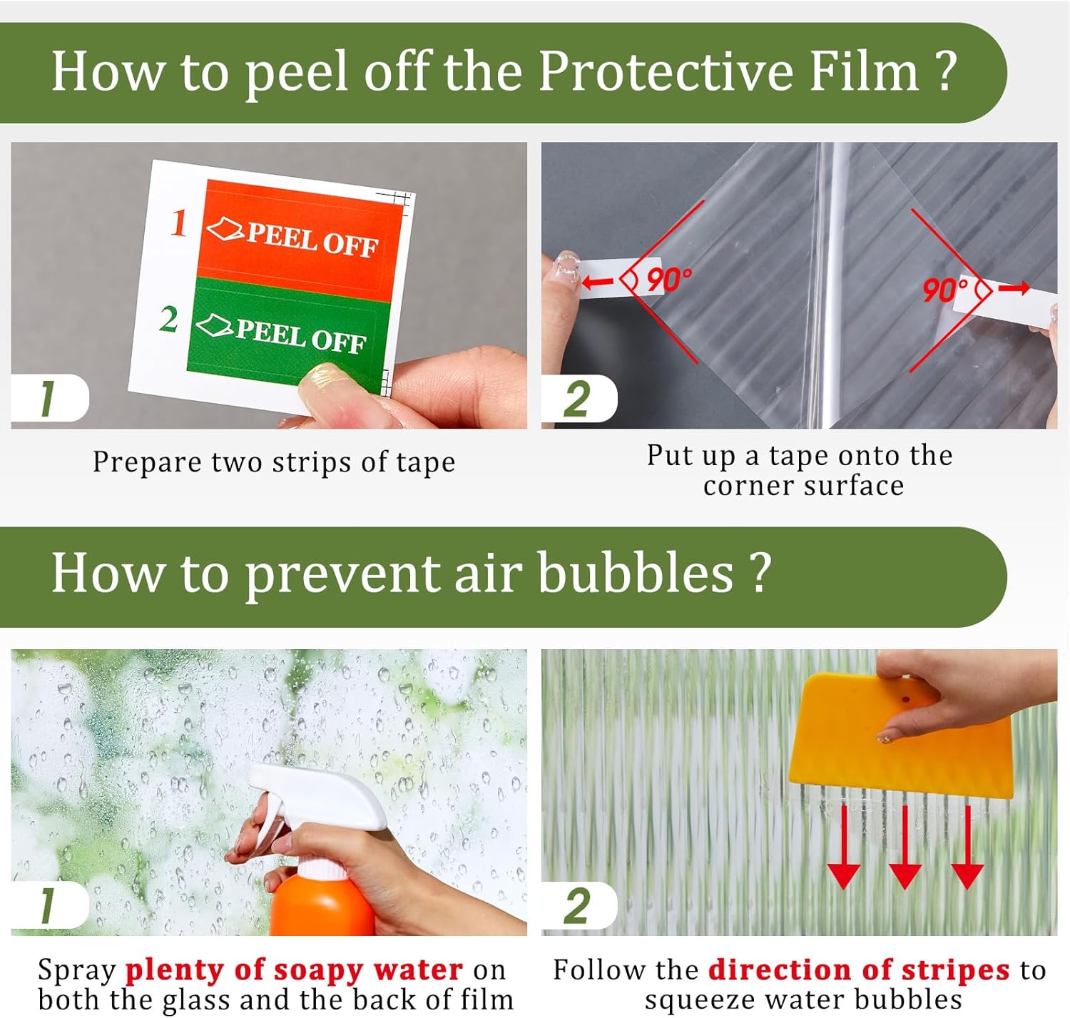 Película de privacidad para ventana, vidrio esmerilado, película decorativa 3D para ventana, control de calor, bloqueo UV, adhesivo para baño, sala