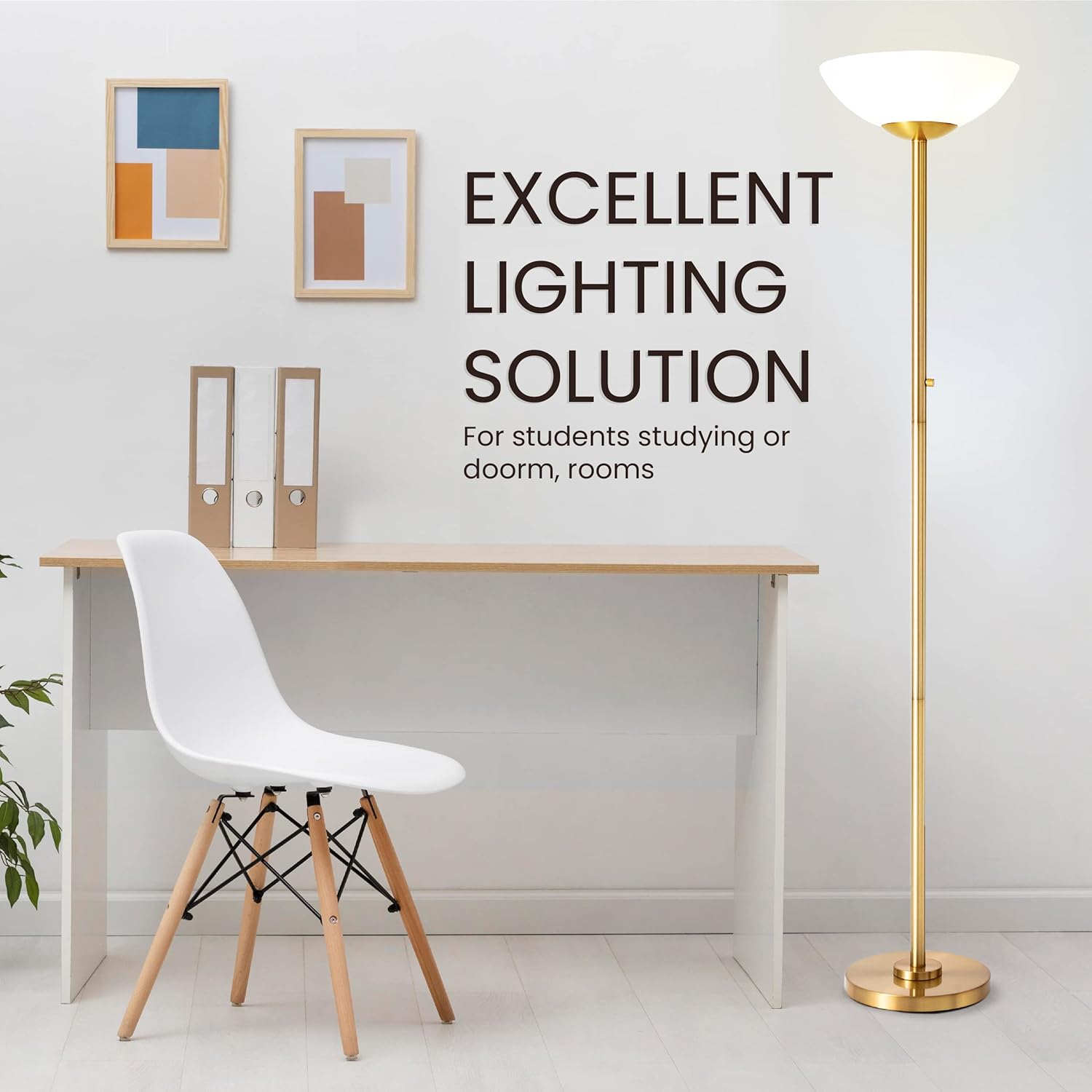 Lámpara de pie súper brillante 8000LUMEN!! DIMMABLE 30K Ilumina una habitación completa, diseño moderno y elegante