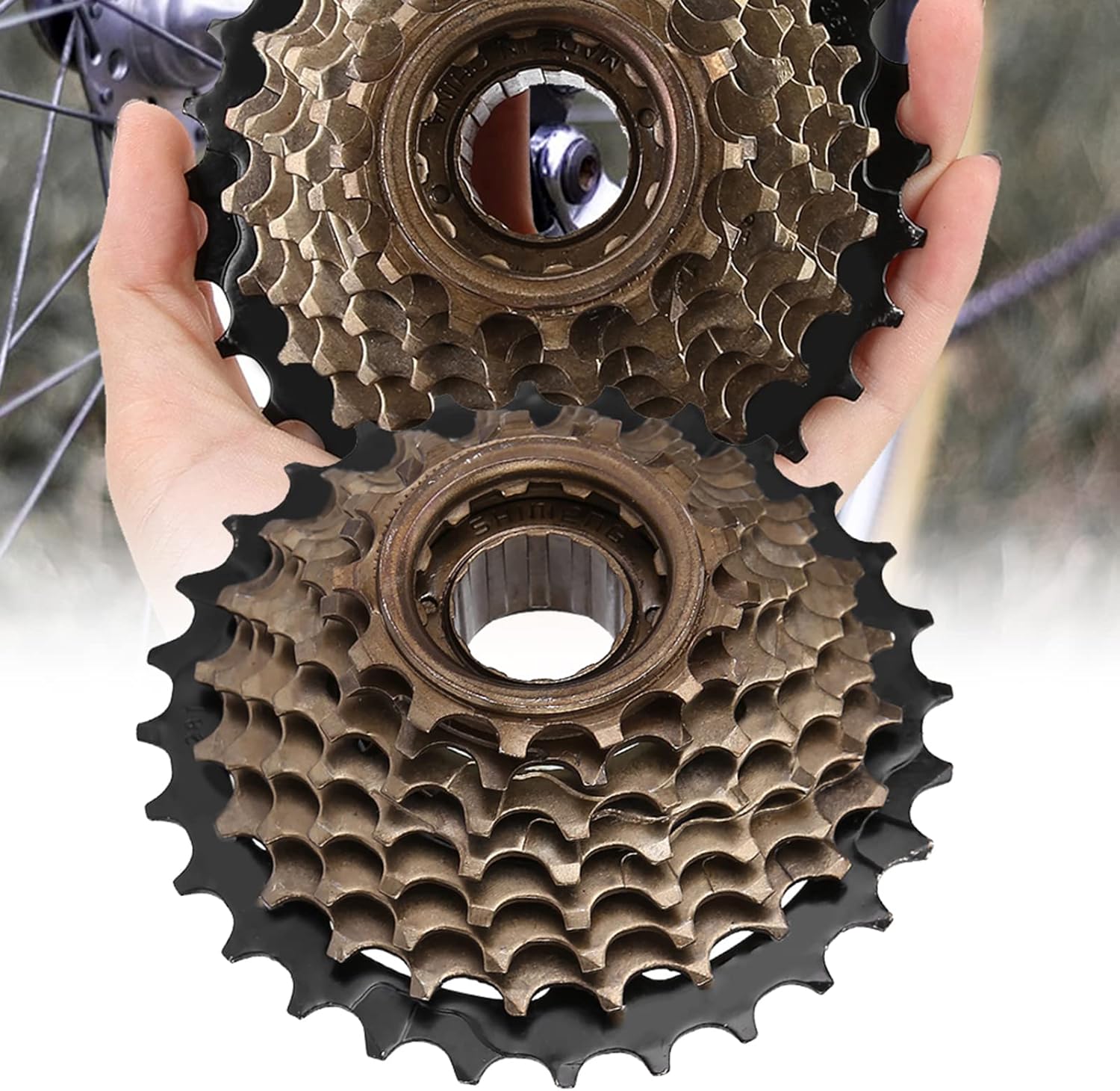 Piñón de casete de rueda libre de bicicleta, casete de rueda libre de aleación de aluminio, 8 velocidades, engranaje de bicicleta de montaña,