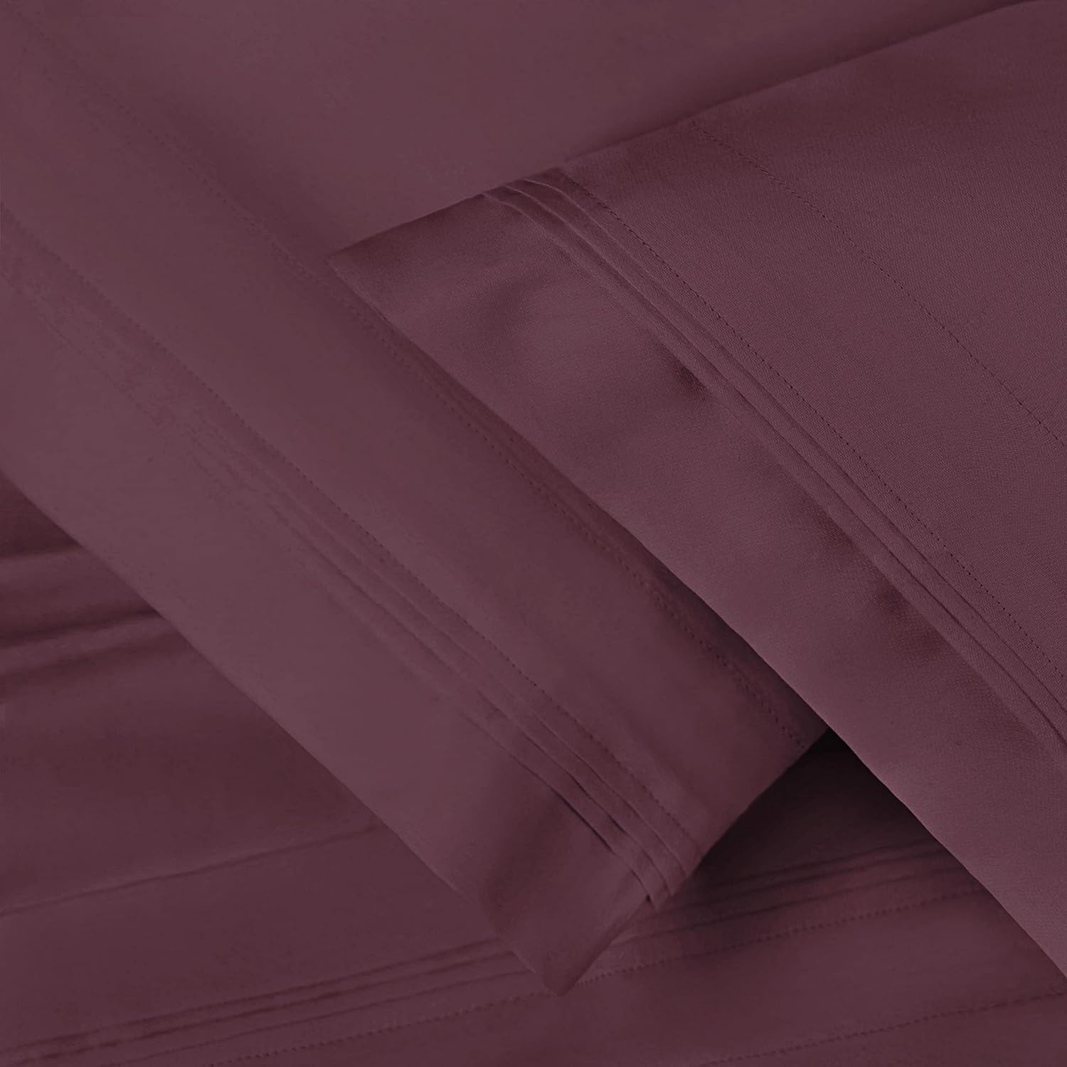 SUPERIOR Juego de fundas de almohada de algodón egipcio de 1000 hilos, fundas de almohada para todas las almohadas y durmientes, fundas suaves para