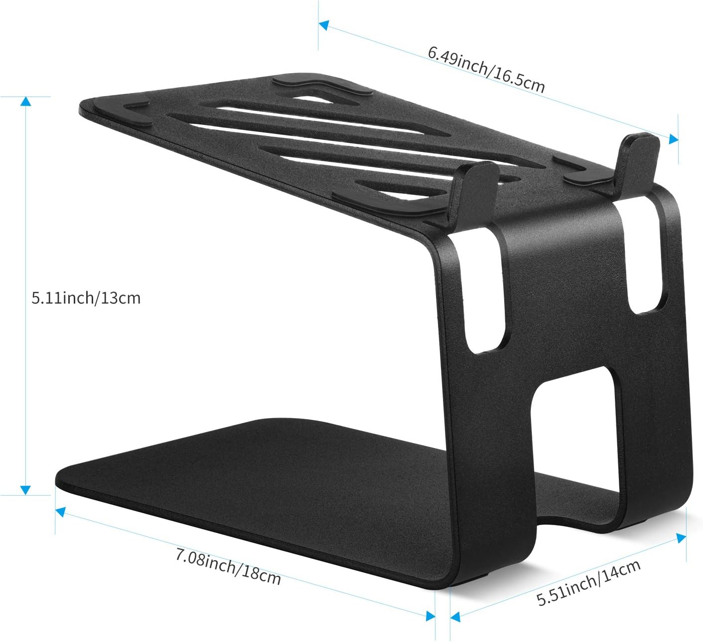 VAYDEER Soportes para altavoces de escritorio con almohadillas de absorción de vibraciones, soportes de metal para altavoces que soportan hasta 40