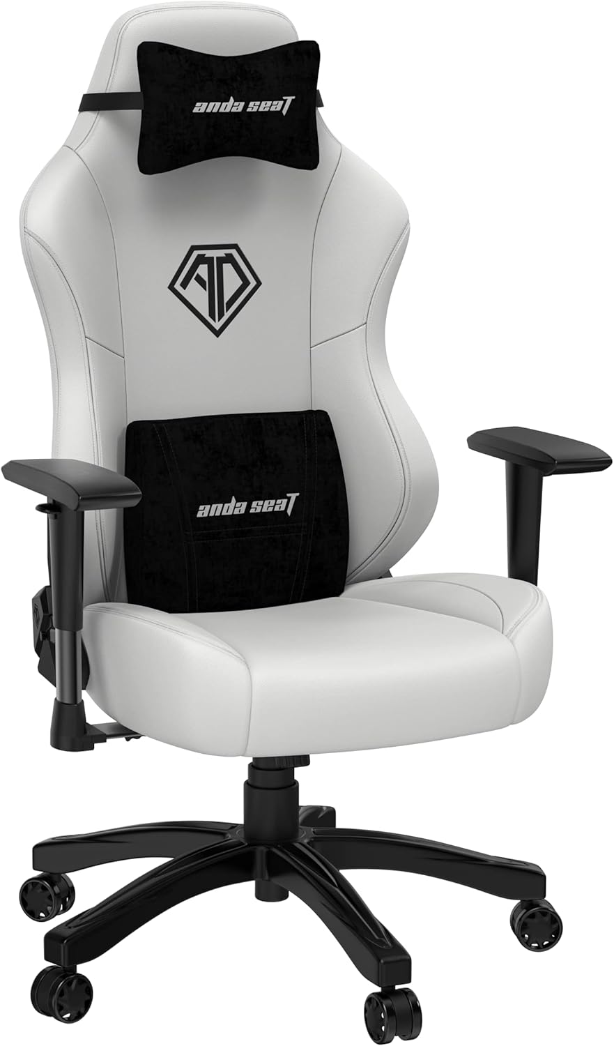 Anda Seat Phantom 3 Sillas de cuero para juegos para adultos, silla grande y ancha para juegos con soporte lumbar, cómodos asientos de videojuegos
