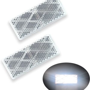 E-Mark DOT 4A CCC – Reflector rectangular autoadhesivo para buzón de remolque (transparente) E-Mark DOT 4A CCC – Reflector rectangular autoadhesivo para buzón de remolque (transparente)