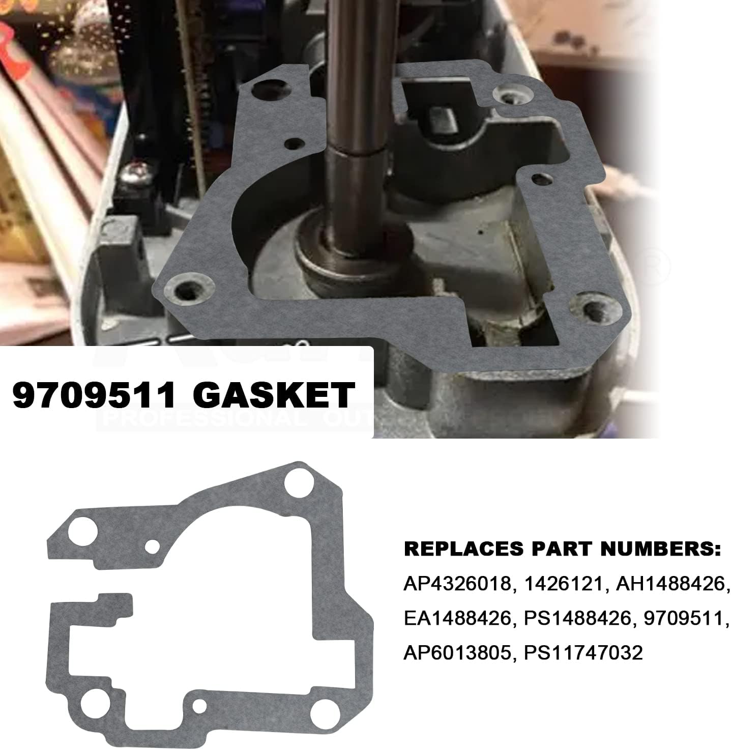 9706529 W11086780 piezas de engranaje de repuesto para gusano 9703543 1094120 9703543 AH774065 EA774065 PS774065 WP9706529 con el gas 9709511 ket
