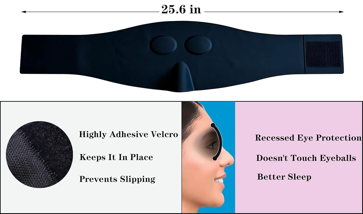 Máscara facial de silicona grande que cubre la frente, ojos y mejillas, uso después de aplicar sueros, mejora la absorción de suero y loción,