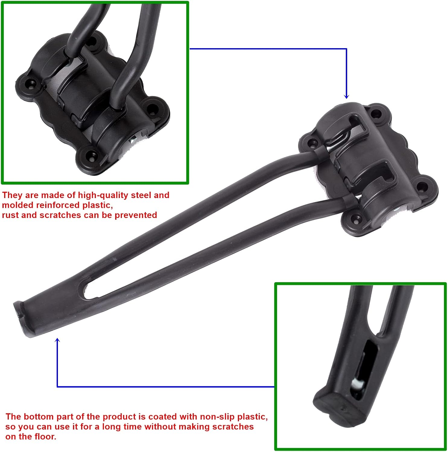 Juego de 4 patas de hierro para mesa plegable, juego de 4 muebles, horquilla lateral, acero resistente, fácil de instalar, hogar, café, té, pequeño,