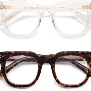 AMOMOMA Anteojos de lectura retro de gran tamaño con bloqueo de luz azul para mujeres y hombres, computadora cuadrada grande AM6056 AMOMOMA Anteojos de lectura retro de gran tamaño con bloqueo de luz azul para mujeres y hombres, computadora cuadrada grande AM6056