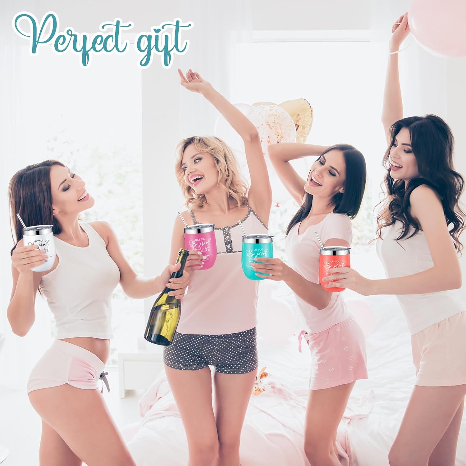 Norme 20 piezas de regalo de agradecimiento para mujeres y hombres, colorido regalo de agradecimiento a los empleados, vaso de 12 onzas, vaso