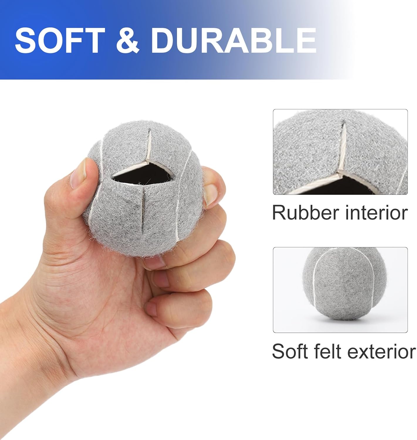 Walker – Pelotas de tenis precortadas para caminantes, patas de caminante, pelotas universales precortadas, almohadillas de fieltro resistentes de