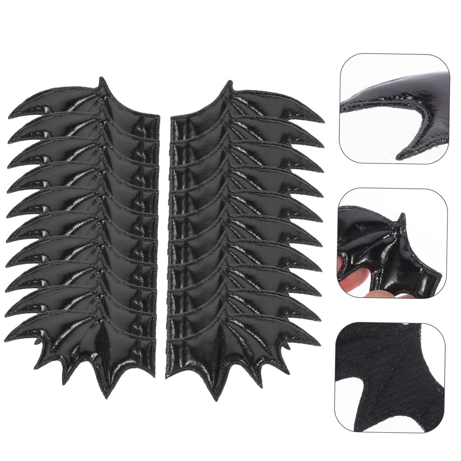 BESTOYARD 250 Pcs Devil Wings Pretend Play Dress up Decorative Evil Wings Angel Wings Ornaments Angel Wings for Crafts Mini Demon Wings Evil Wings