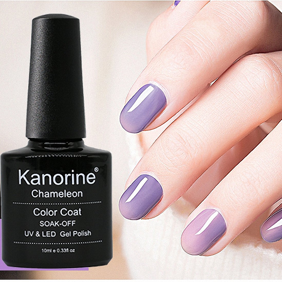 Esmalte de uñas de gel que cambia de color con la temperatura, 0.3onzas líquidas, kit de gel UV LED semipermanente