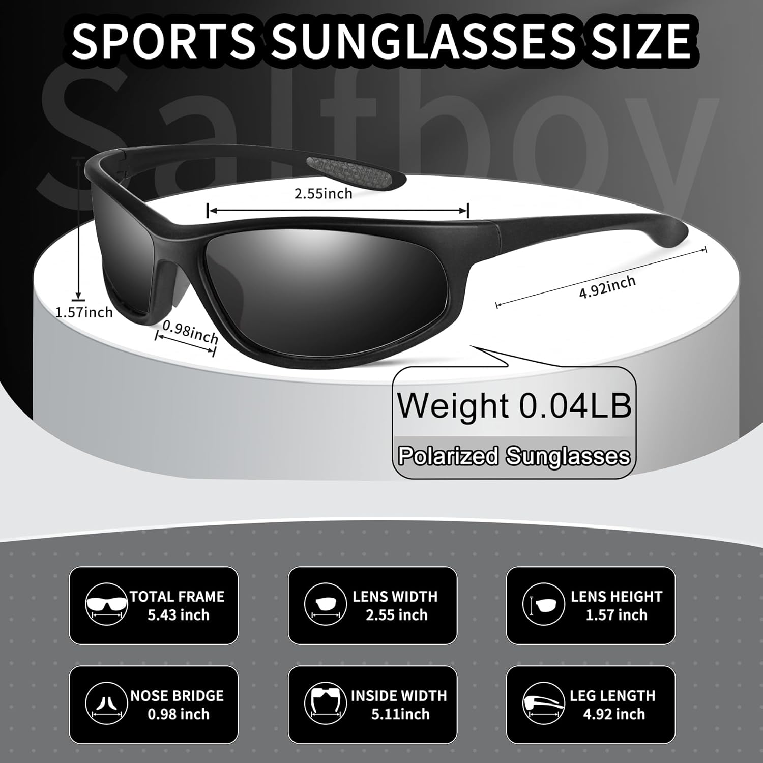 Gafas de sol polarizadas para hombre, gafas de sol de pesca, gafas de sol con protección UV, gafas de sol para conducir ciclismo