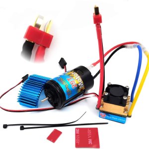 T Plus 480A-29T – Controlador de velocidad ESC cepillado impermeable con 5V3A BEC para 110 RC Crawler SCX10 D91 Traxxas Tamiya HSP RC Car y RC Motor T Plus 480A-29T – Controlador de velocidad ESC cepillado impermeable con 5V3A BEC para 110 RC Crawler SCX10 D91 Traxxas Tamiya HSP RC Car y RC Motor