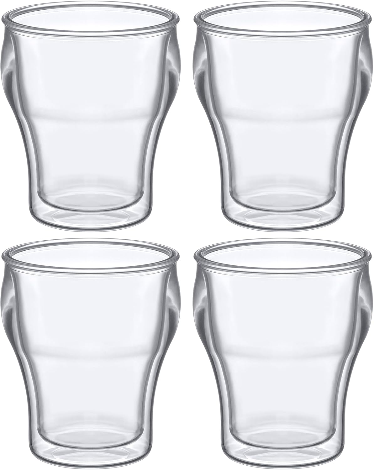 Amazing Abby – Rockies – Vasos de plástico aislados de 14 onzas (juego de 4), vasos de plástico de doble pared, vasos de plástico reutilizables