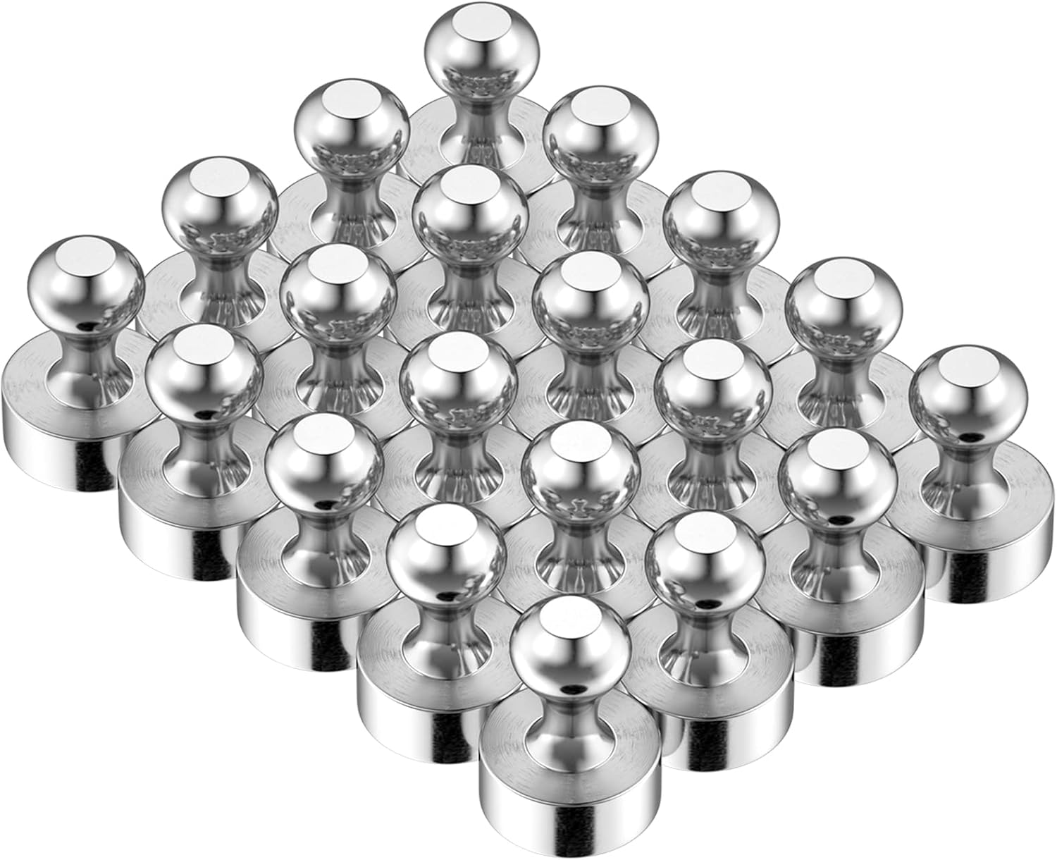 20 imanes para refrigerador para pizarra blanca, imanes de cocina fuertes, imanes de neodimiun pequeños sin arañazos fuertes, imanes de níquel