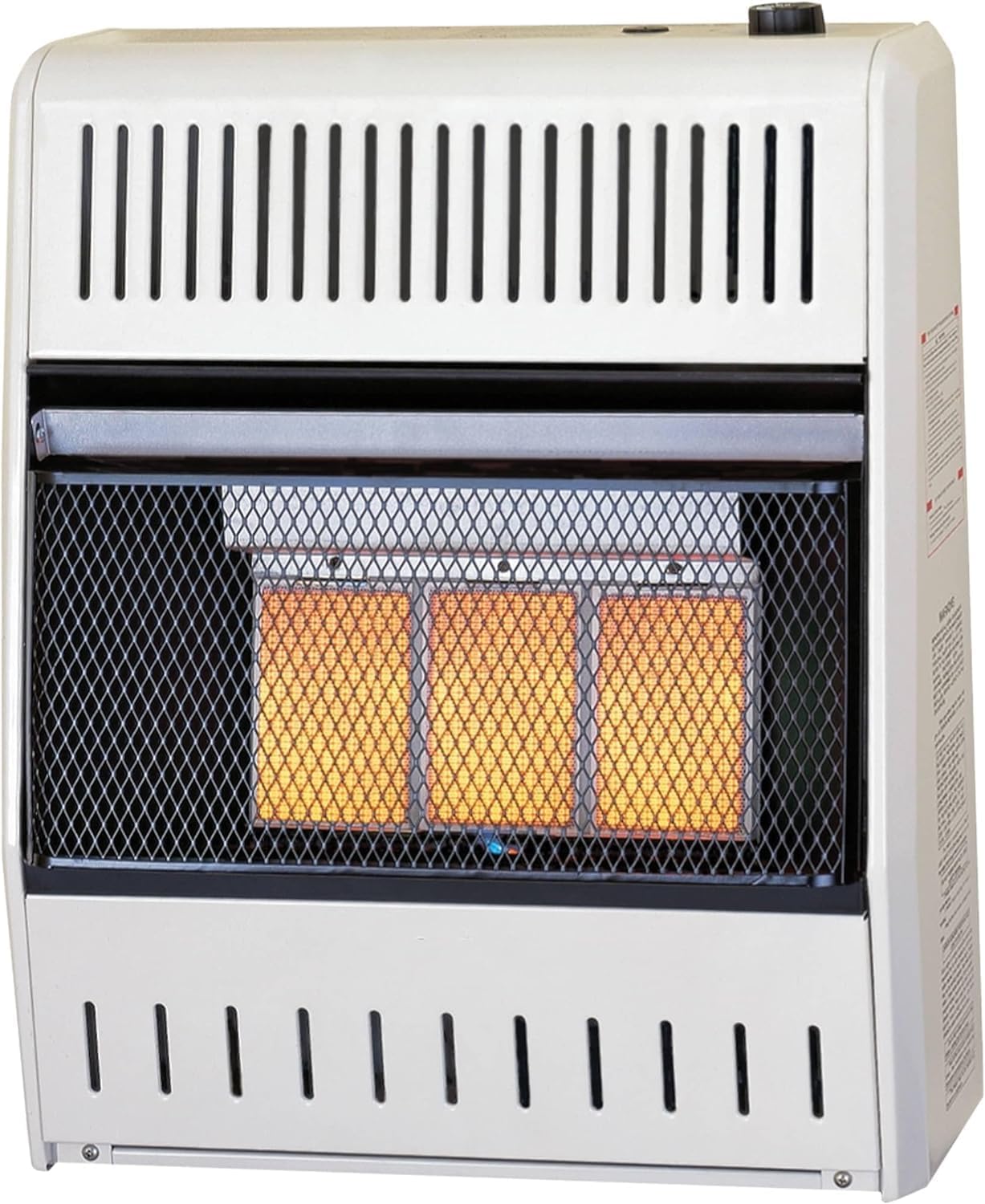 ProCom ML250TPA-B Calentador infrarrojo de gas propano sin ventilación con control de termostato para uso doméstico y oficina, 25000 BTU, calienta