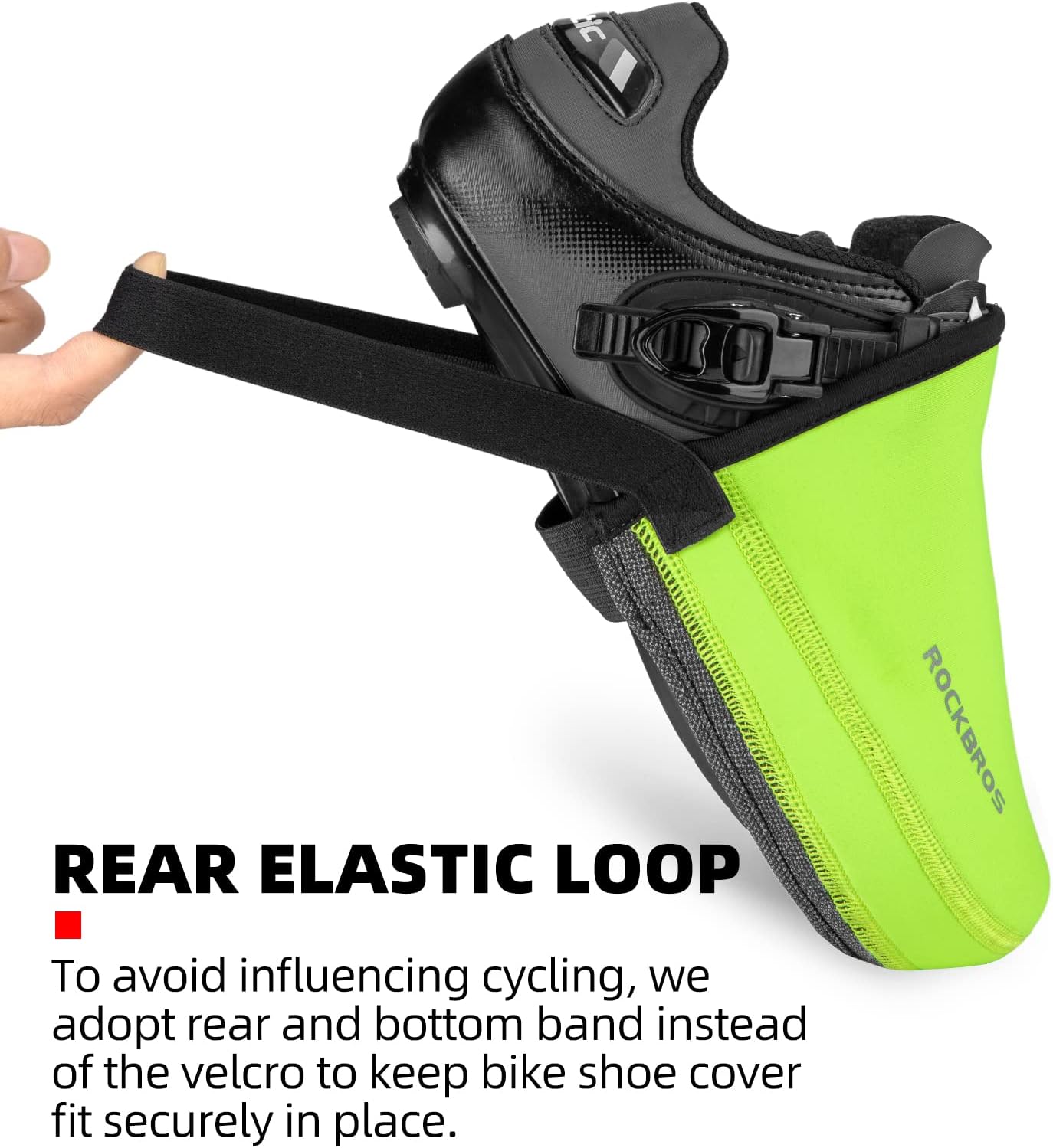 ROCKBROS Ciclismo Zapatos de Puntera Cubiertas de Clima Frío Bicicleta Overshoes Térmica Zapatos de Bicicleta Cubierta de Puntera Kevlar para