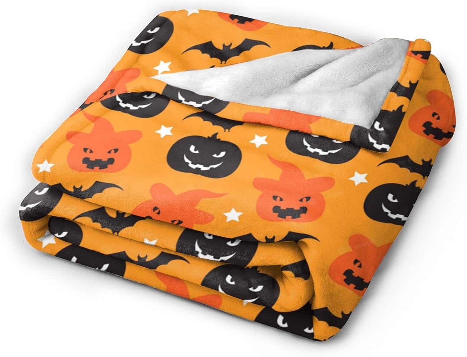 Manta de microforro polar ultrasuave para Halloween, ligera, mullida y cálida, manta de franela de Halloween para sofá, cama, sala de estar, 50 x 40