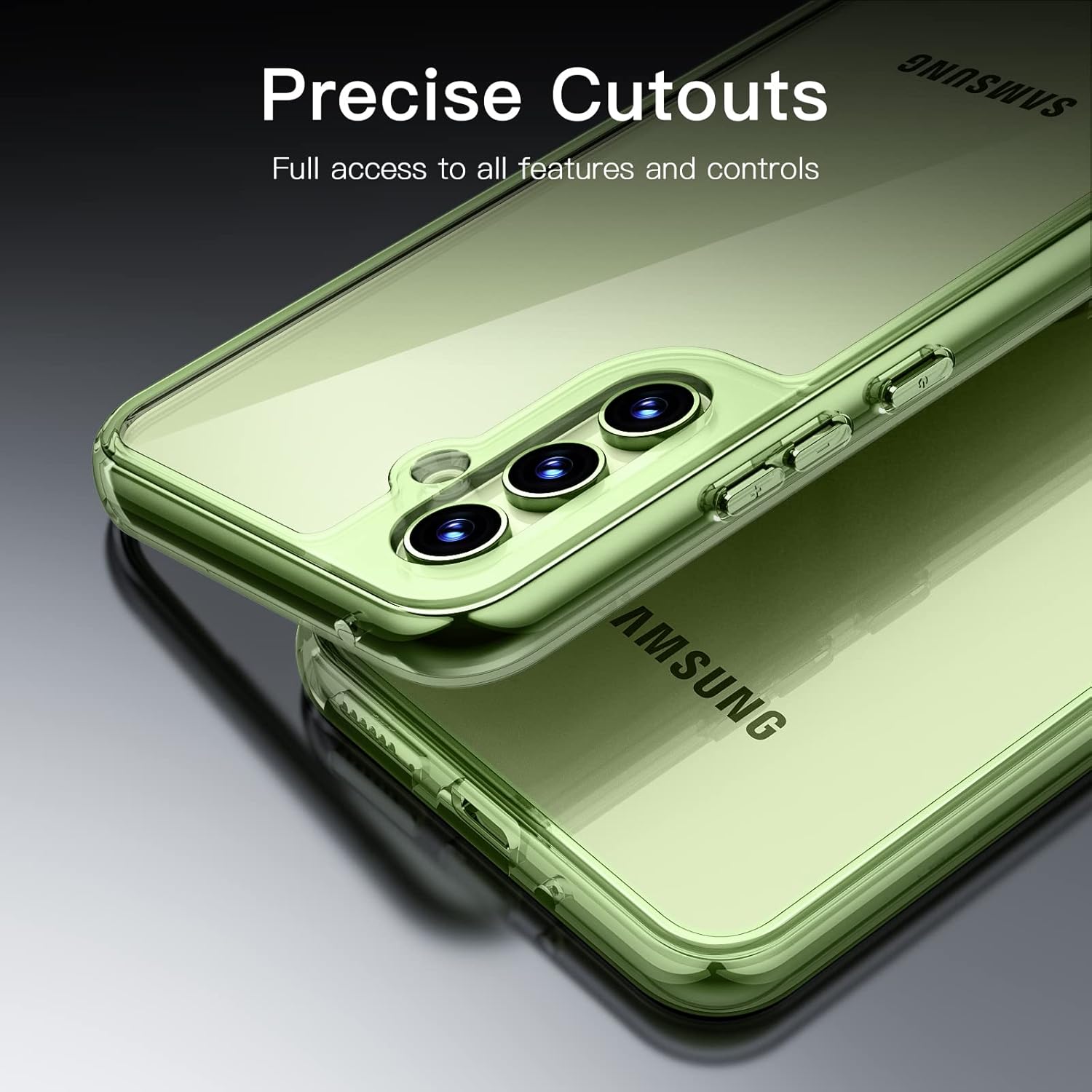 JETech Funda para Samsung Galaxy A54 5G de 6.4 pulgadas, no amarillenta a prueba de golpes, funda protectora para teléfono, parte trasera de
