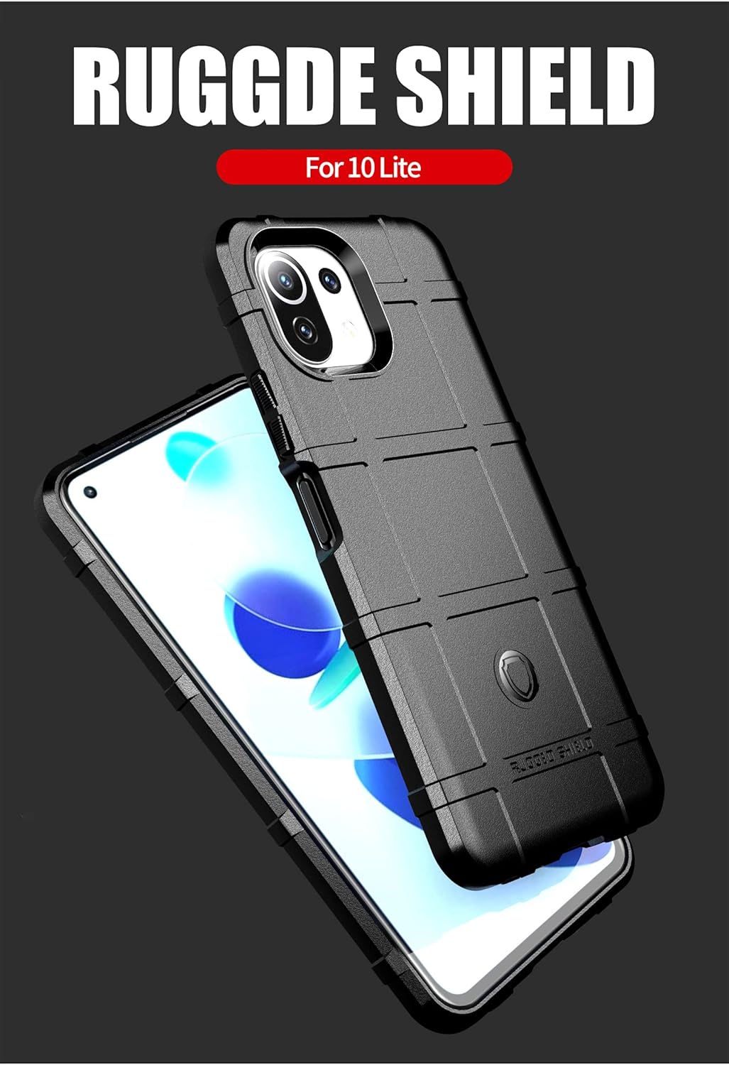 CCSmall Funda para Xiaomi Mi 11 Lite (no Mi 11) para hombre, resistente a prueba de golpes, grado militar, prueba de caídas, carcasa de campo súper