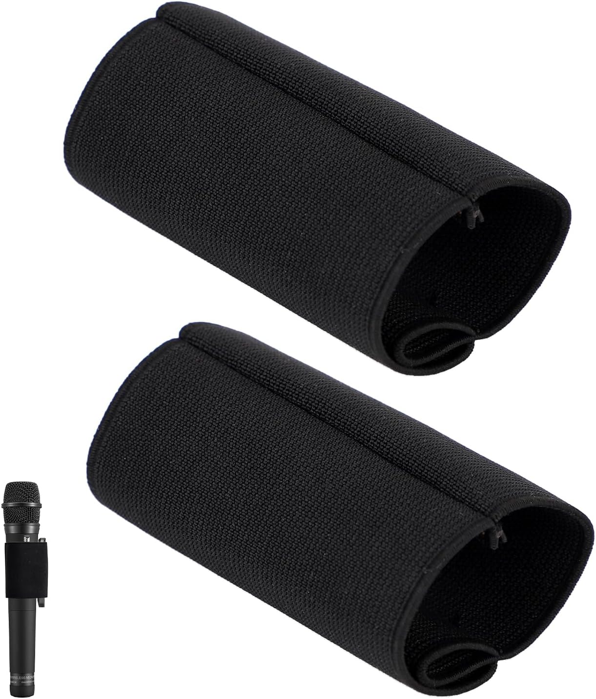 2 fundas elásticas para micrófono de mano, funda de micrófono negra para Sony TX650TX660, protector de micrófono para accesorios de micrófono