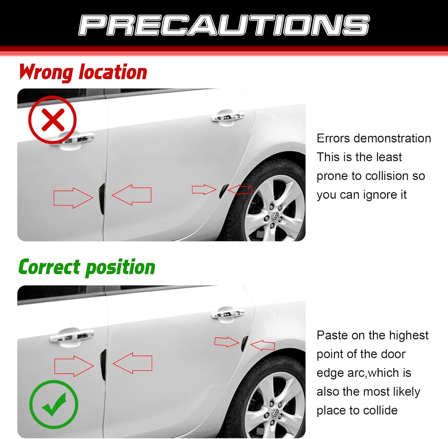Xotic Tech – Protector de borde de puerta lateral de automóvil, fibra de carbono suave auténtica, compatible con sedán, SUV, camioneta