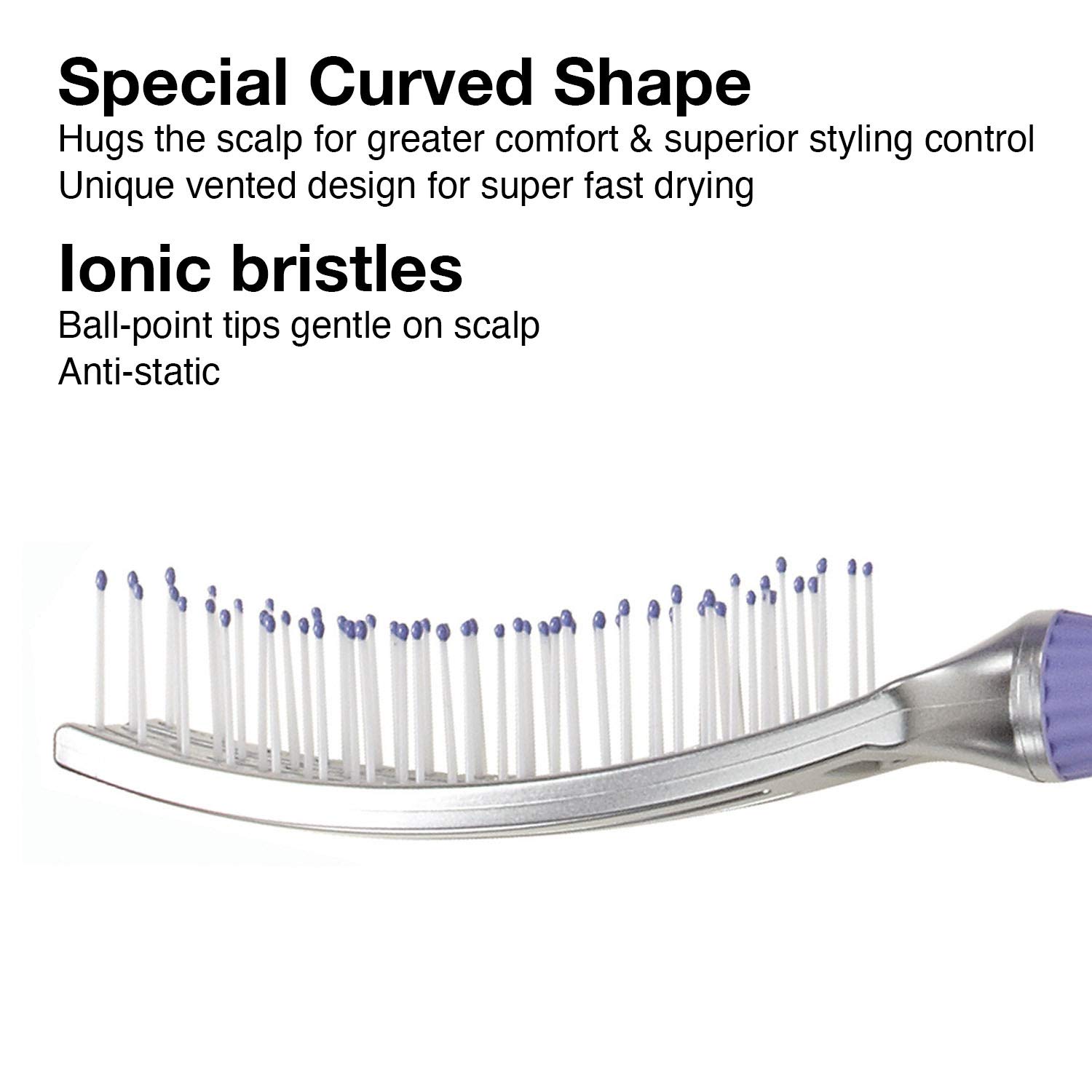 Olivia Garden FingerBrush – Cepillo para el cabello con paleta, para abrazar el cuero cabelludo y ventilado