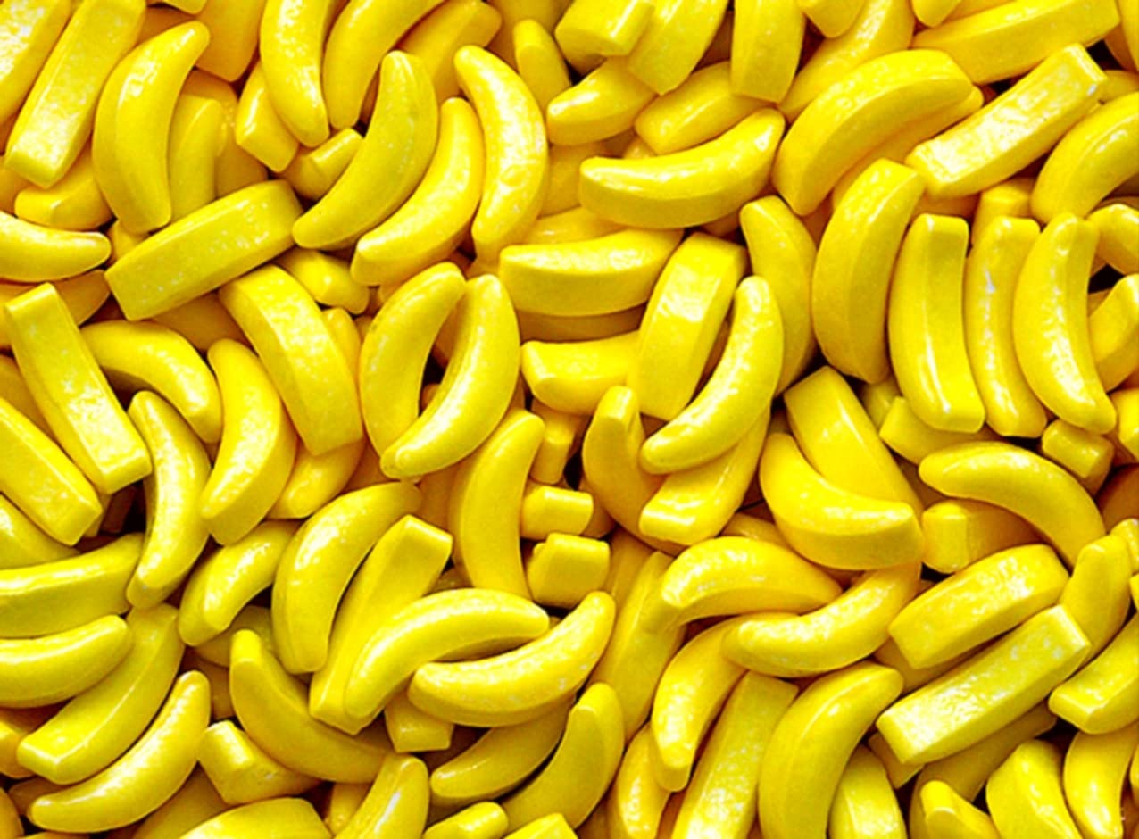 Bayside Candy Cabezales de plátanoplátano tontobananaramacaramelo duro de plátanocaramelo de plátano amarillo (1 libra)