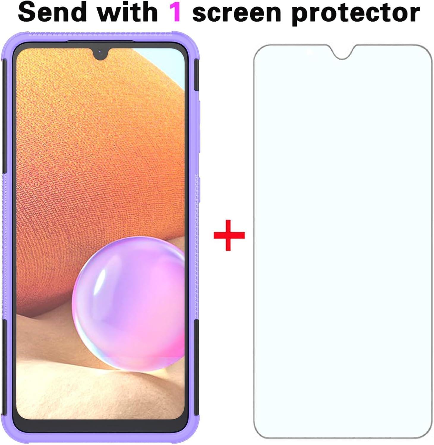 Asuwish Funda para teléfono Samsung Galaxy A53 5G con protector de pantalla de vidrio templado y soporte delgado, híbrida, resistente, funda