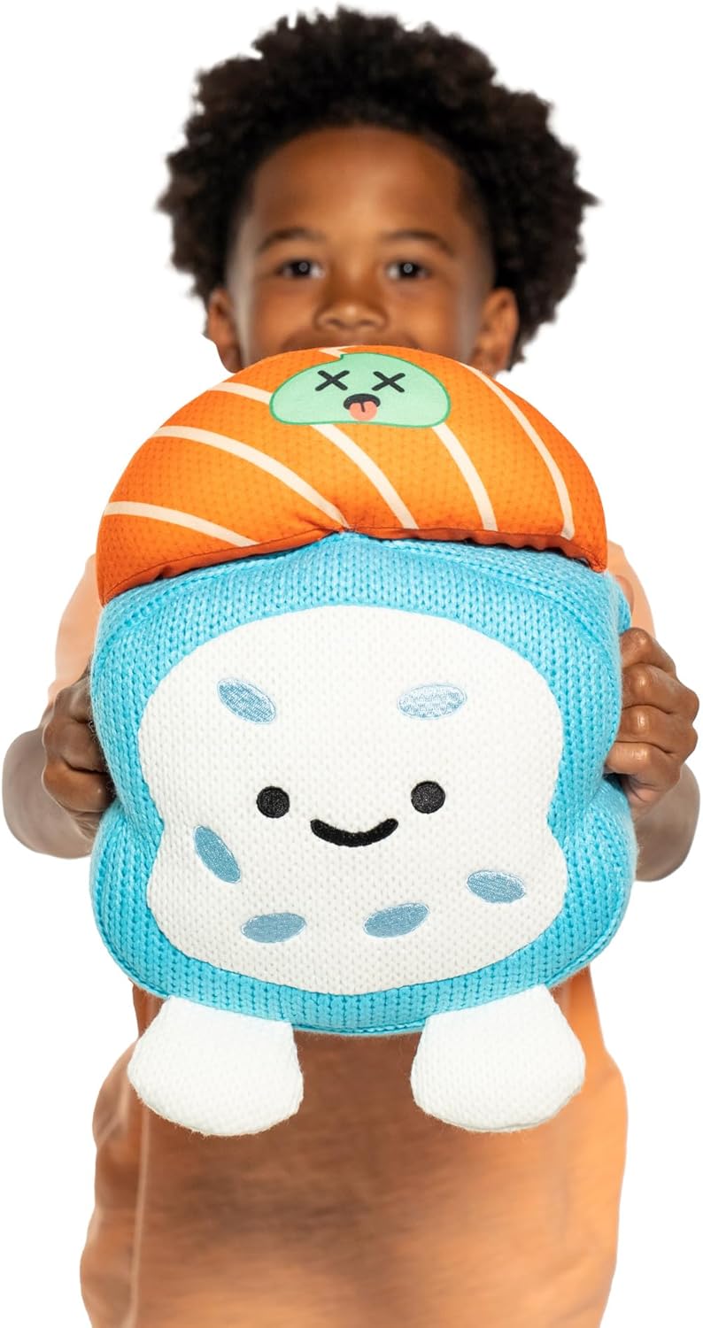 Ami Amis Jumbo Suzshi – Peluche de ganchillo suave y acogedor, detalles adorablemente lindos, tamaño extra para entusiastas de la colección