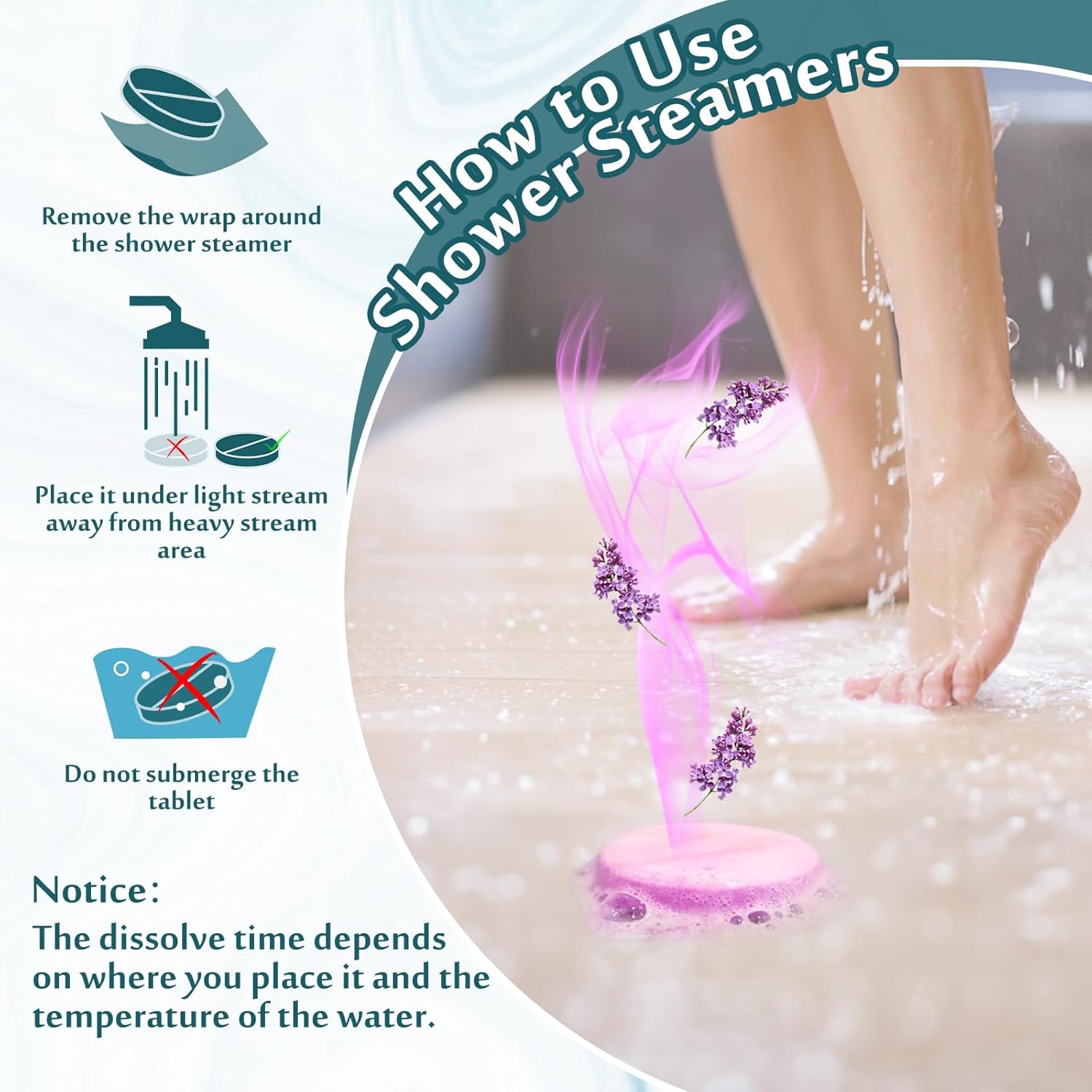 Peradix Vaporizadores de ducha para aromaterapia, 8 unidades, bombas de ducha con aceites esenciales, eucalipto lavanda para ducha, cuidado