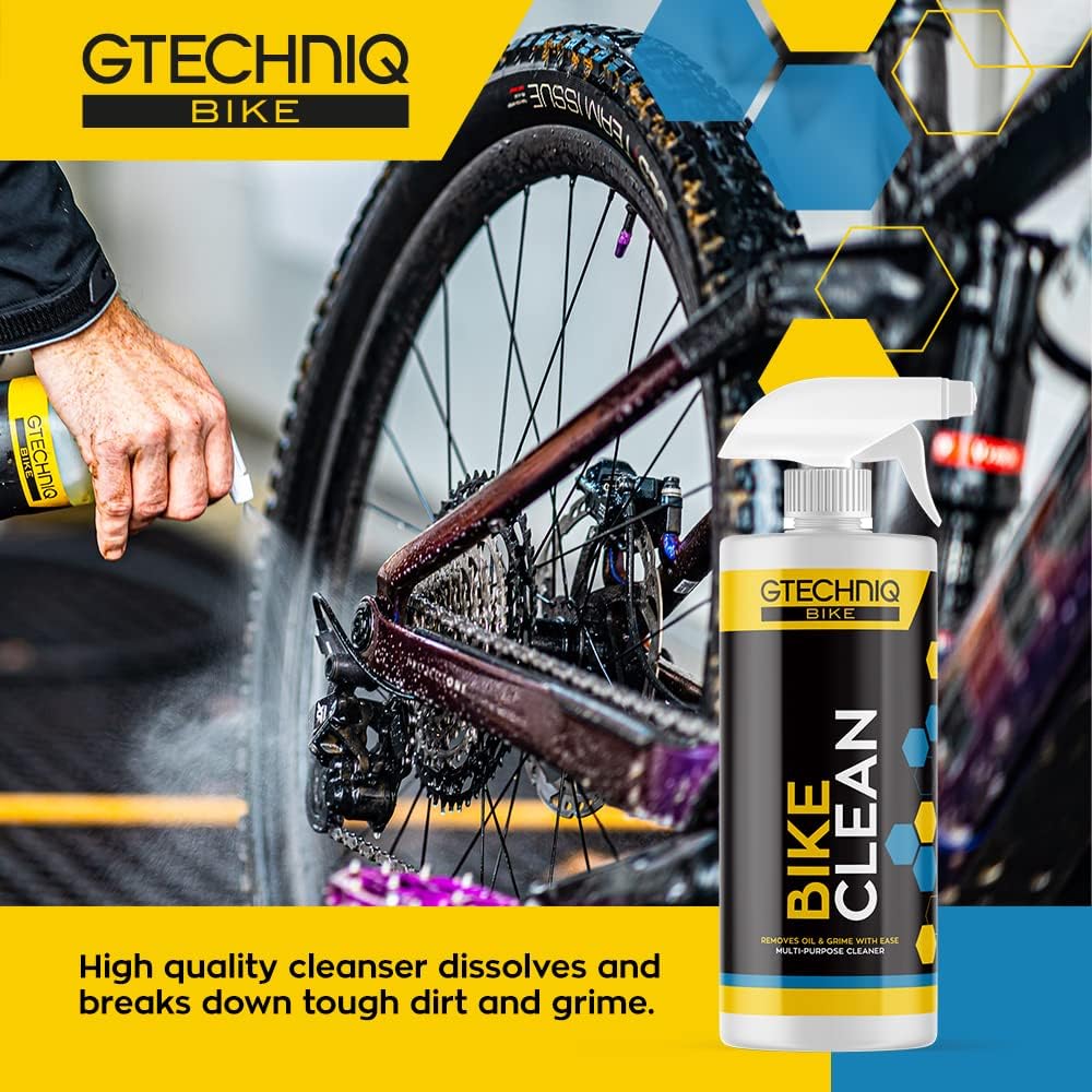 Gtechniq Paquete de limpiador de bicicletas a granel  Spray limpiador de bicicletas 1L y recambio concentrado de 16.9 fl oz  Spray en aerosol,