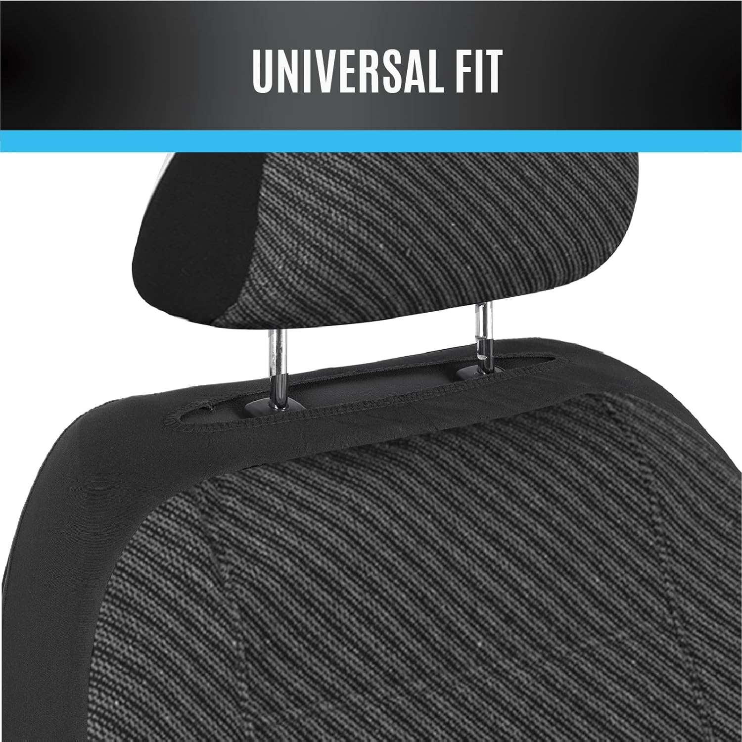 Road Comforts Juego completo de fundas de asiento de automóvil, fundas de asiento delantero y trasero dividido para automóvil, protectores