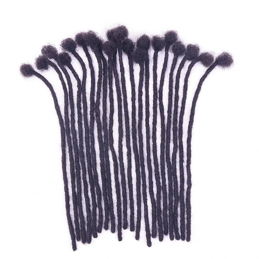 Halythaway Extensiones de cabello humano 100 % real, de 8 pulgadas, 60 hebras de 0.2 in de grosor, para hombres y mujeres, extensiones permanentes