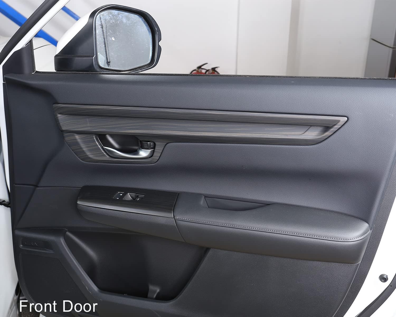 AntBooBoo Para Honda CRV 2023 2024 EX-L, Sport Touring Hybrid Paneles de puerta interior cubierta protetiva, cubierta interior de grano de madera de