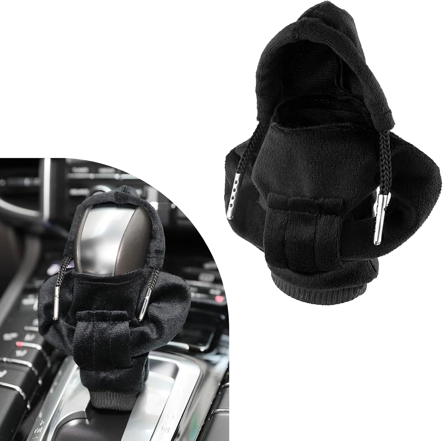 Funda para pomo de palanca de cambios de automóvil, diseño de suéter de moda, protector de palanca de cambios suave universal, accesorios de