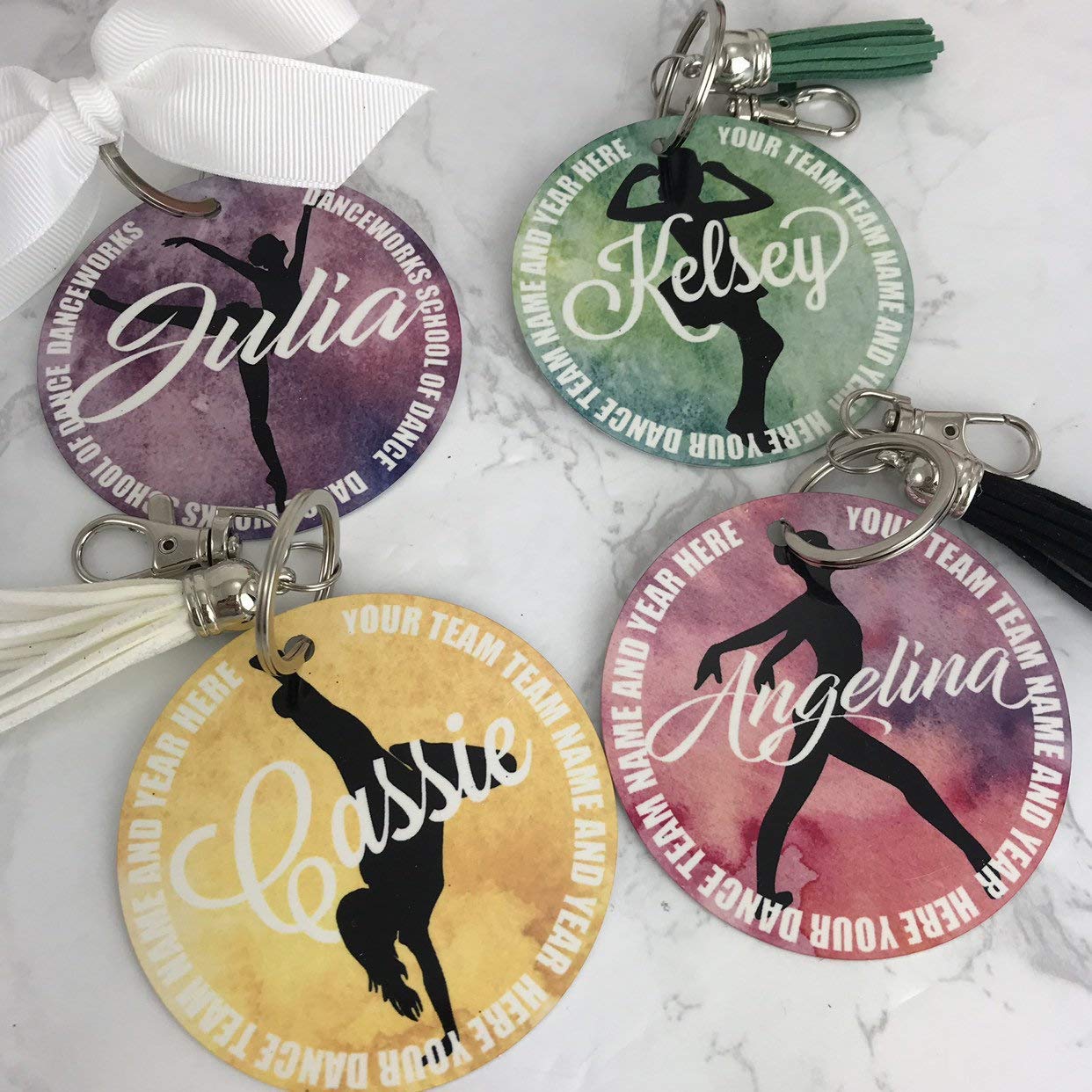 Jazz Dancer Aluminum Bag Tag Personalized with Your Name