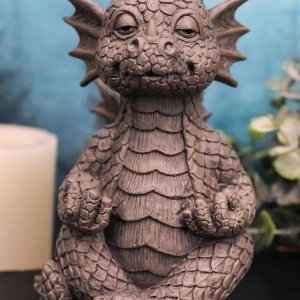 Ebros – Estatua de poder de fuerza de Qi interior de 5 pulgadas de alto, acabado de resina de imitación de piedra de fantasía, Calabozos y dragones Ebros – Estatua de poder de fuerza de Qi interior de 5 pulgadas de alto, acabado de resina de imitación de piedra de fantasía, Calabozos y dragones