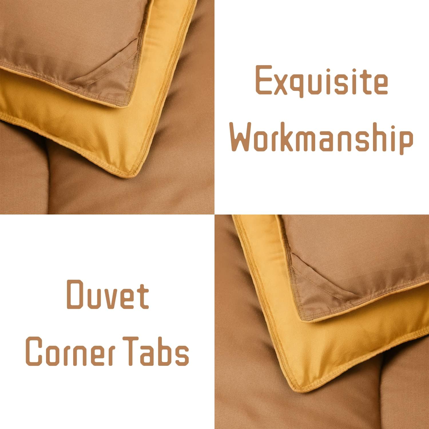 HUAJIE HJ – Juego de edredón reversible reversible de 3 piezas para todas las estaciones, suave y cómodo, lavable a máquina