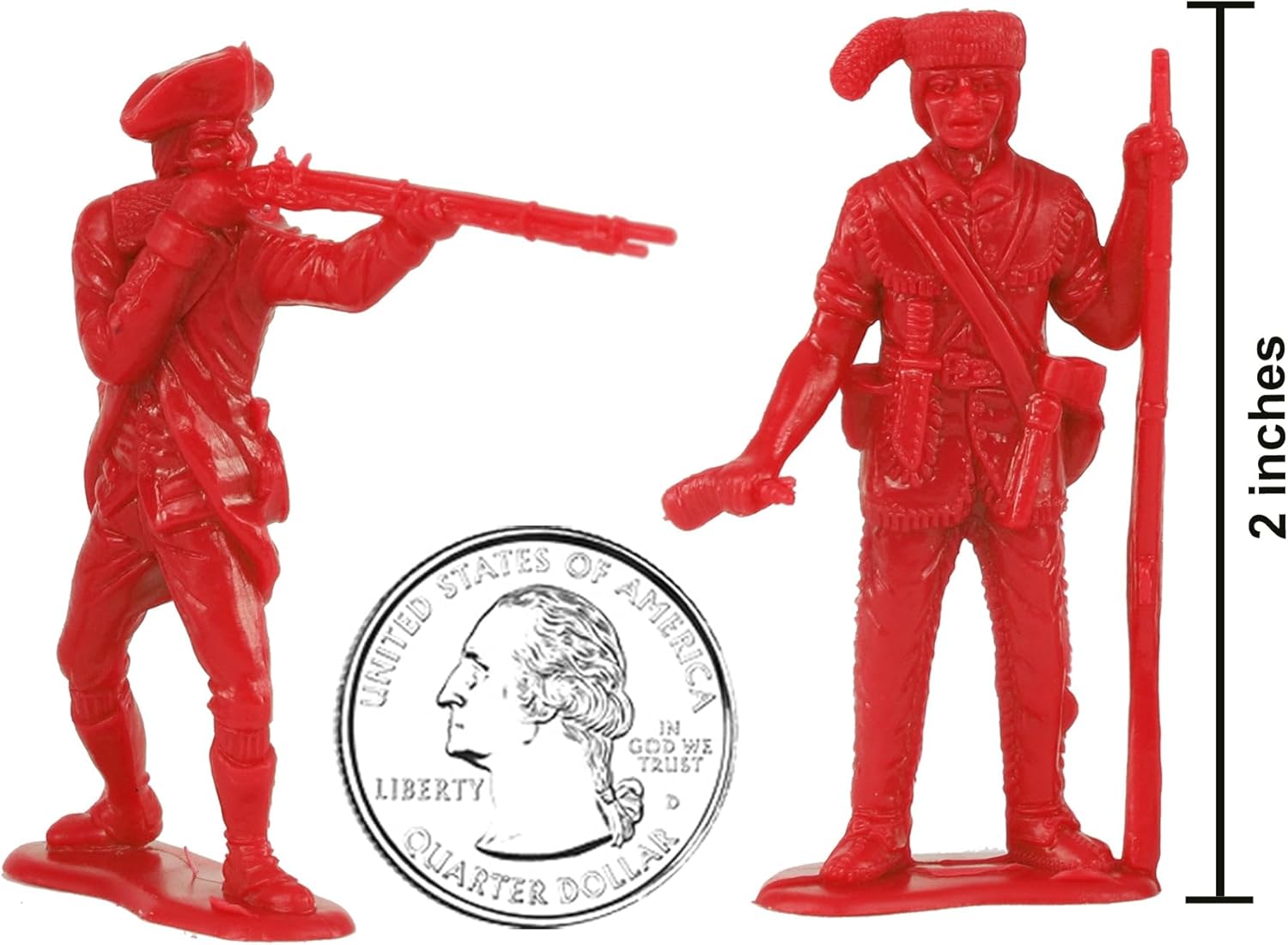 BMC Classic MPC Revolutionary War British Soldiers – Figuras de plástico para hombres del ejército