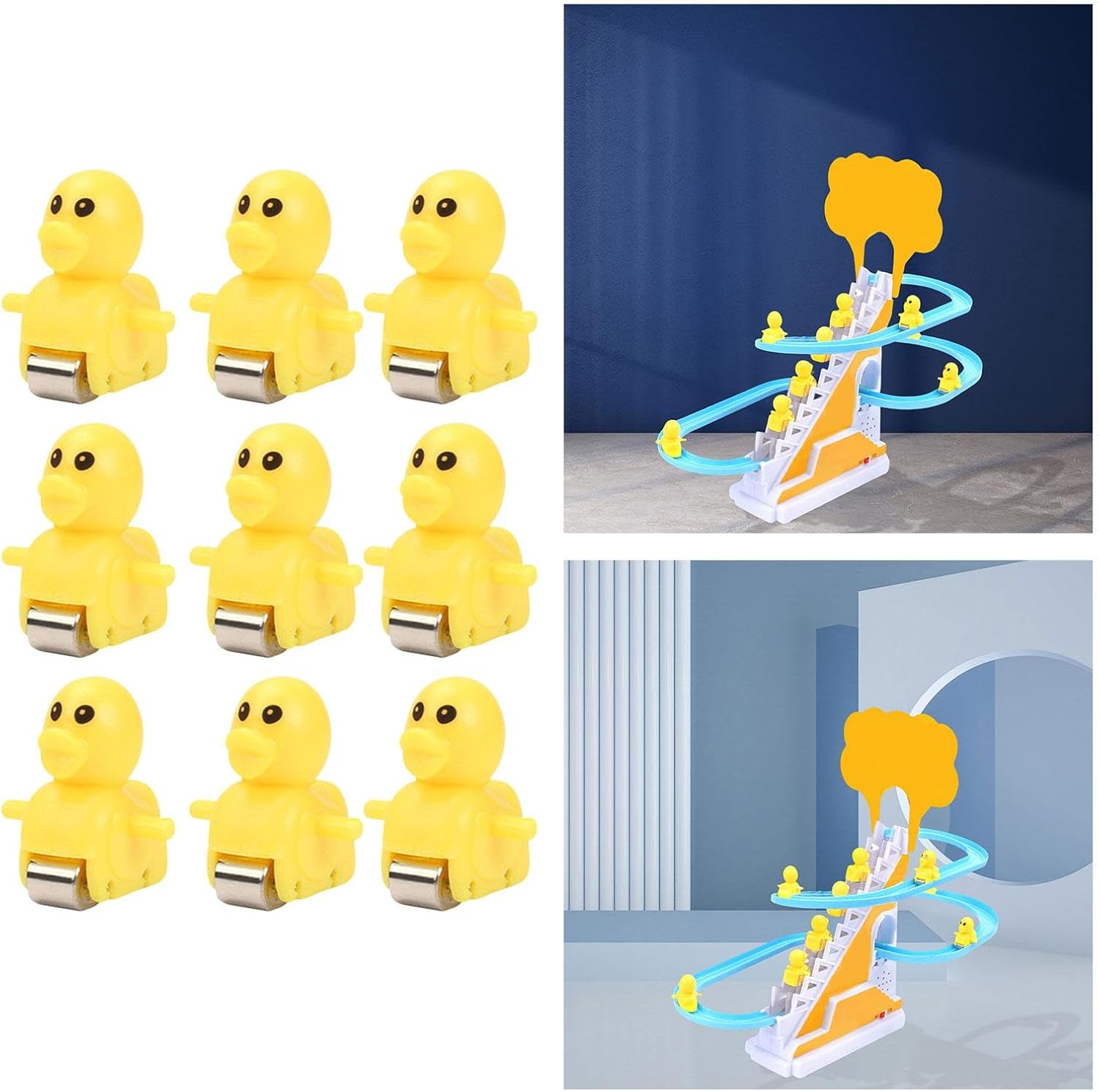 Menolana Piezas de juego de pistas eléctricas, piezas de repuesto para escaleras deslizantes, juguete de repuesto, adorable escaleras, accesorios de