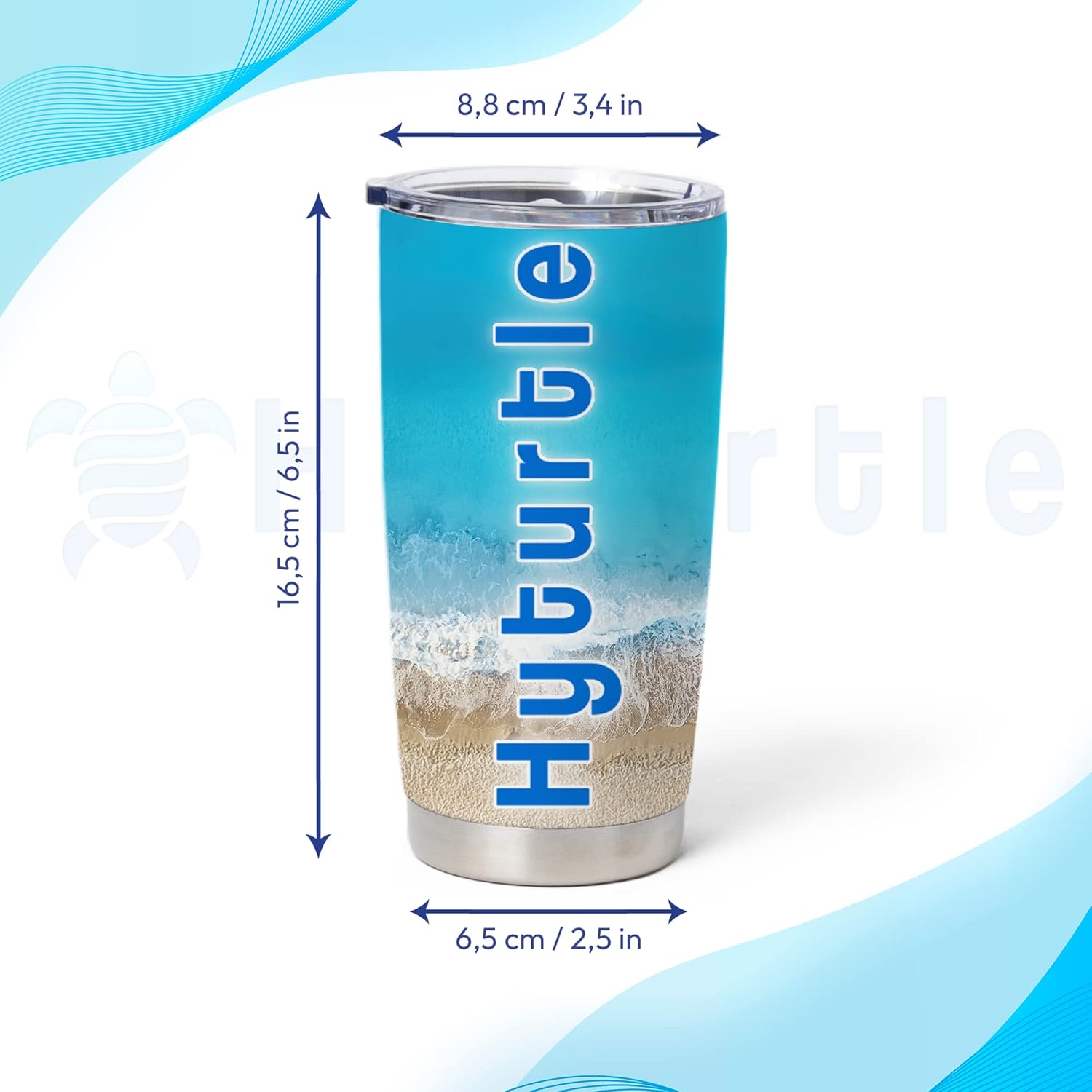 Hyturtle Regalos personalizados para los amantes de los leopardos, cumpleaños o Navidad, vaso de acero inoxidable con nombre personalizado con