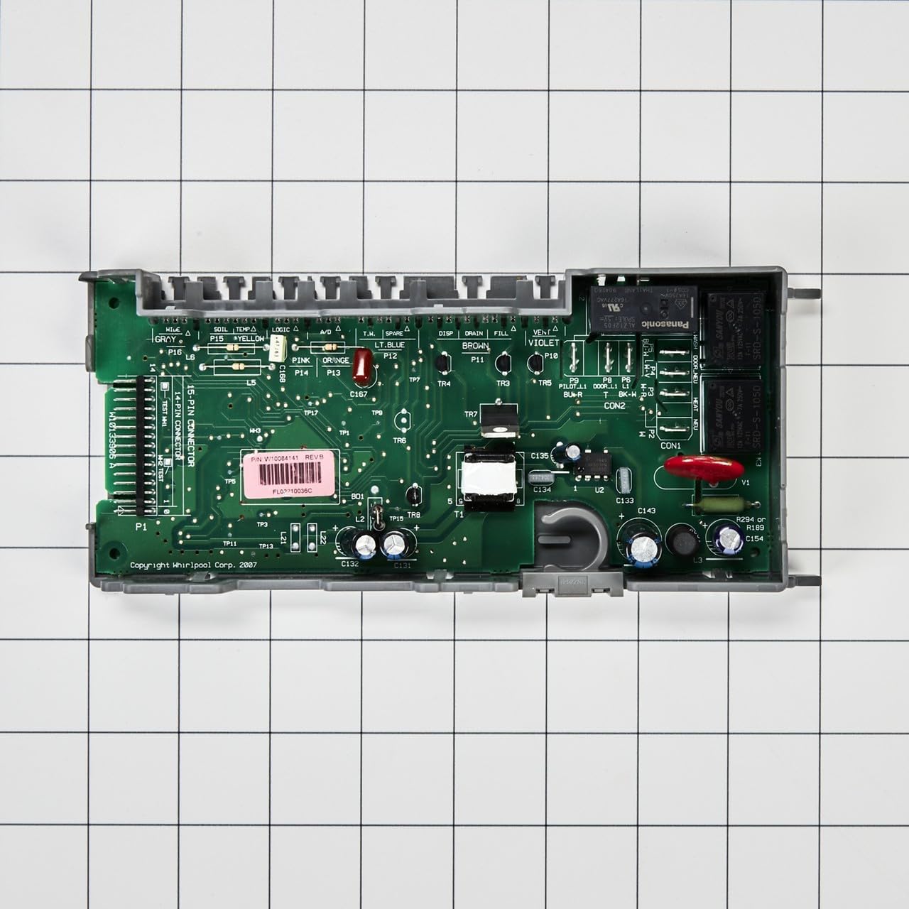 Whirlpool WPW10084141 Pieza de repuesto de placa de control electrónico del lavavajillas OEM