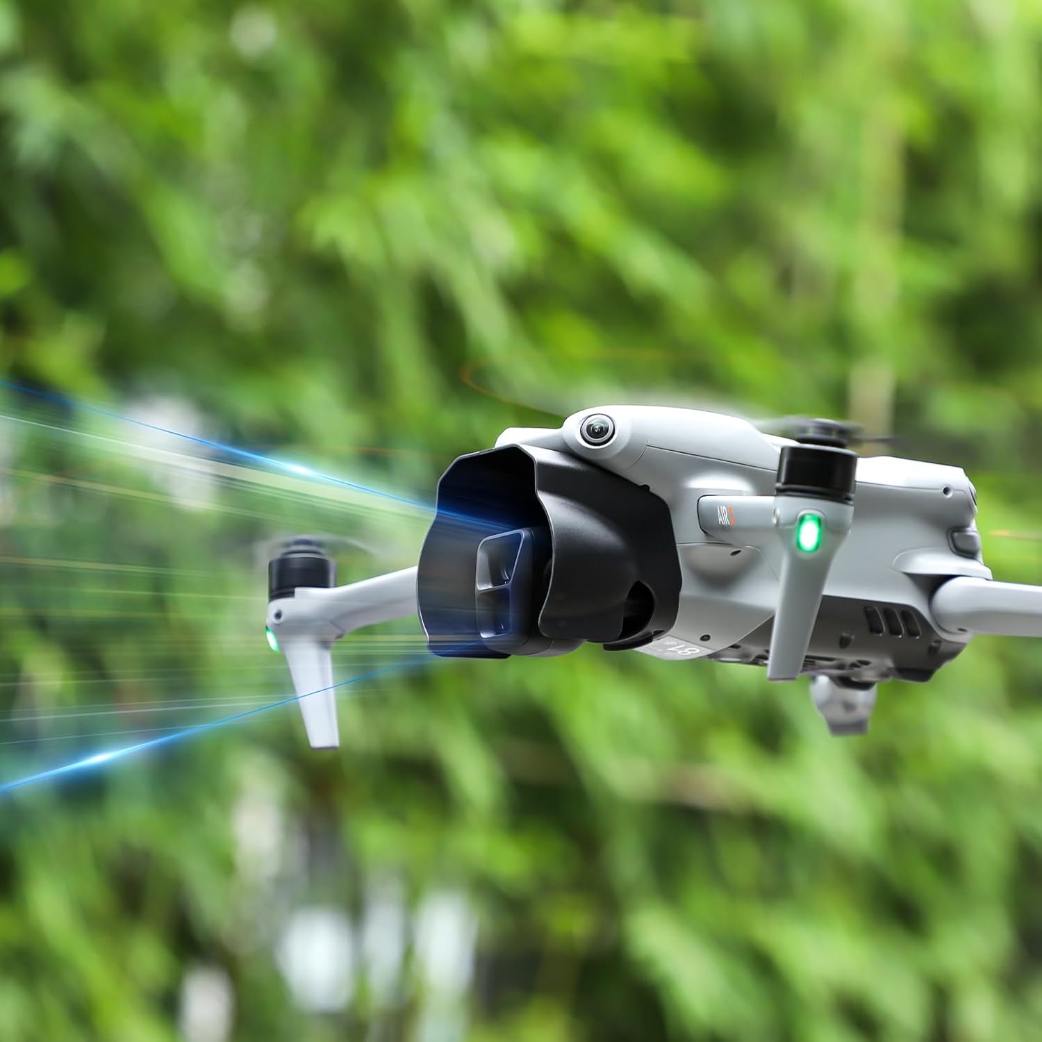 Protector de la lente para DJI AIR 3 parasol antirreflejo de la cubierta solar Accesorios Cámara Len protector de la capilla del cardán cubierta