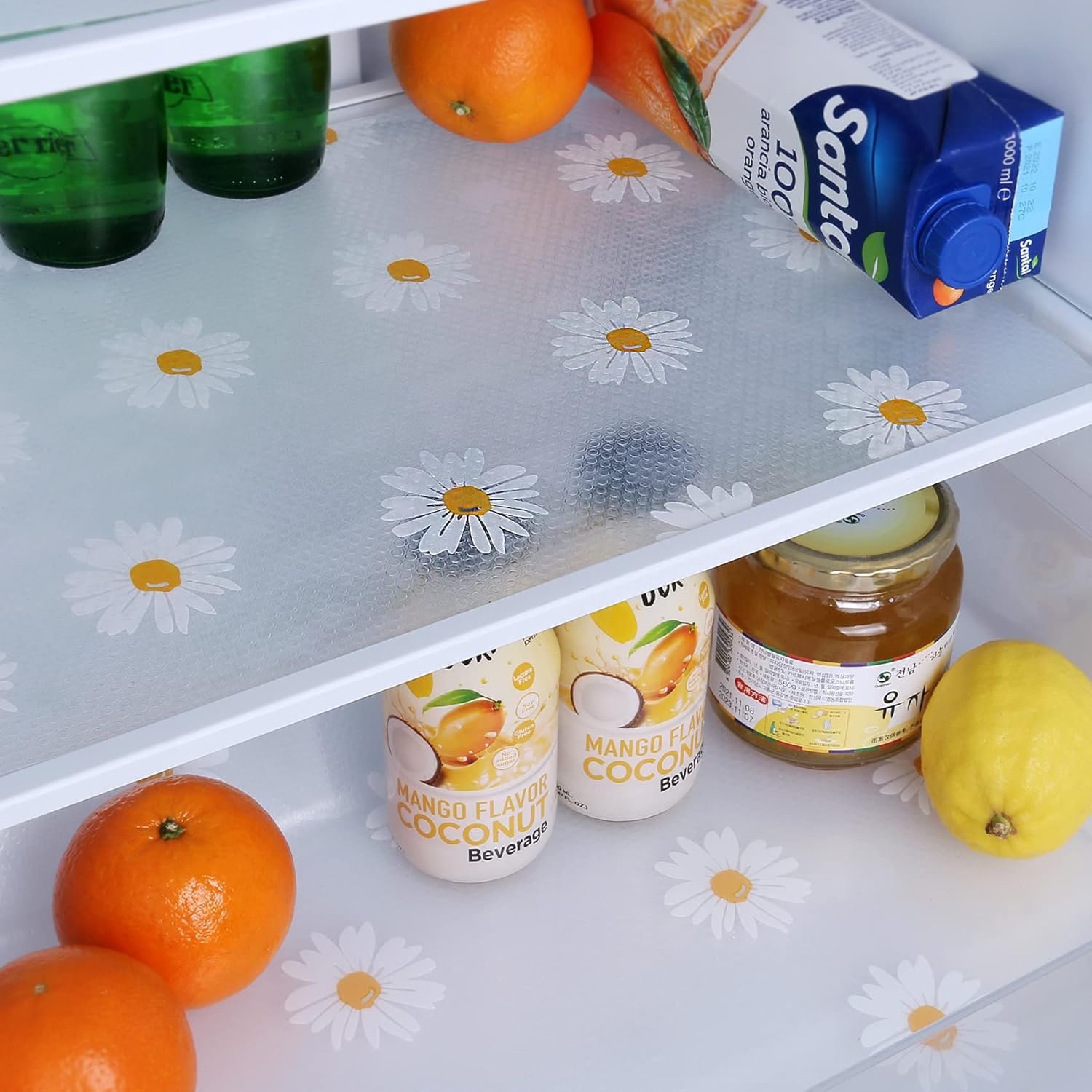 INNOLITES 9 Pack Refrigerator Liners, Waterproof Washable Fridge Liner, 17.7″x11.8″ Non-Adhesive Refrigerator Shelf Liner-BPA Free, for Fridge Glass
