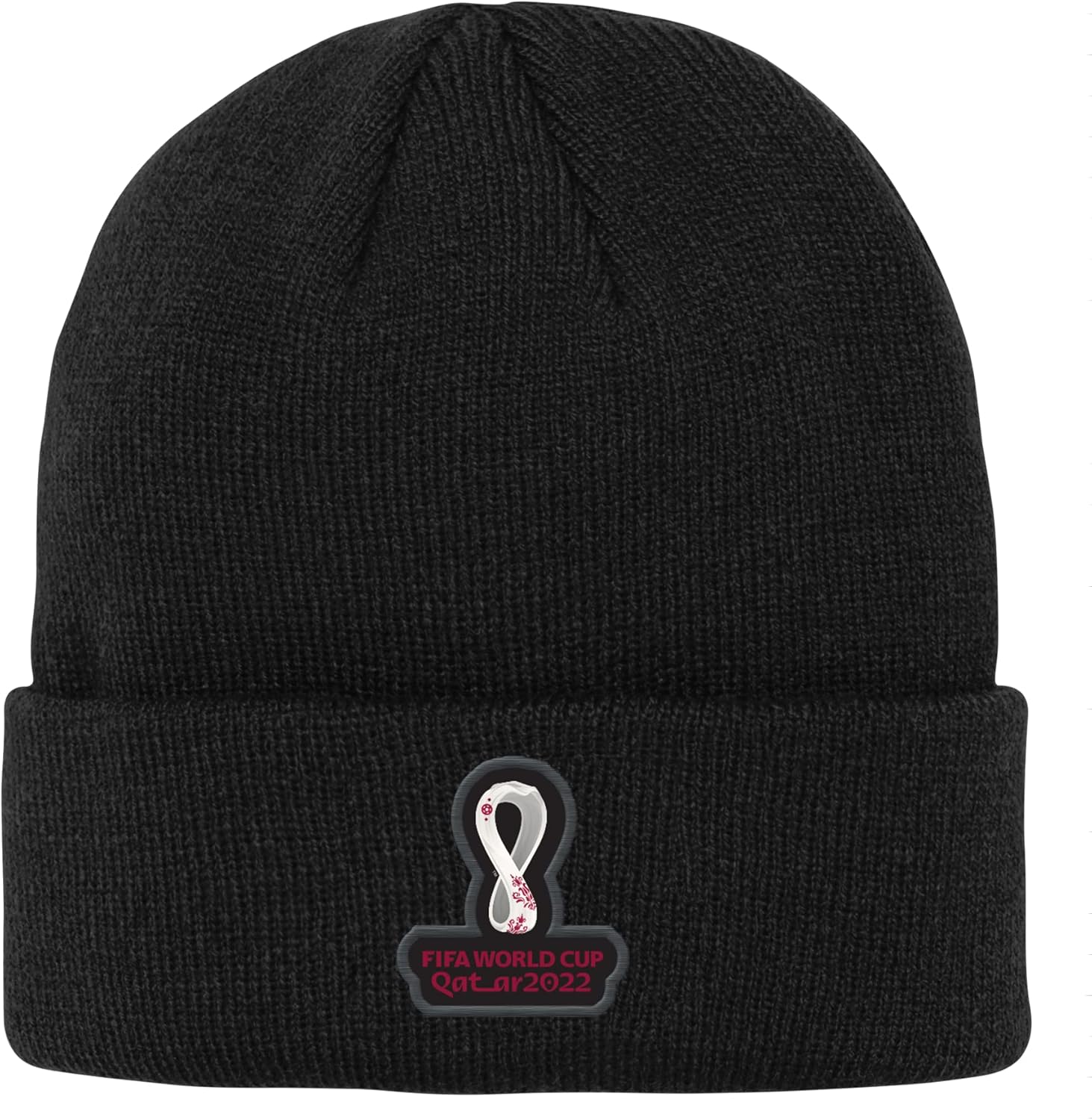 Outerstuff Youth & Kids – Sombrero de punto con puños para eventos de la Copa Mundial de la FIFA, color negro, talla única para jóvenes
