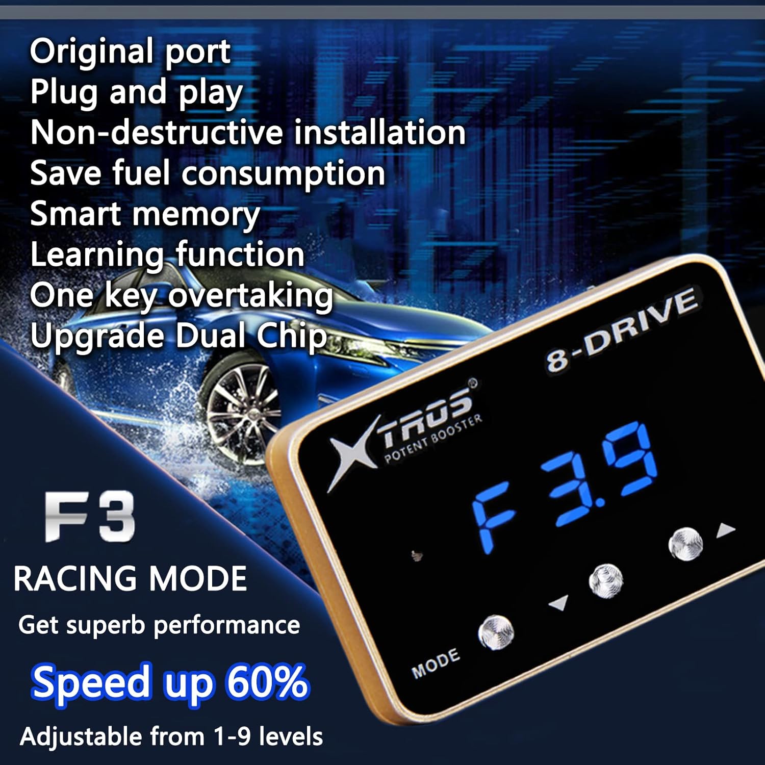 Controlador de respuesta del acelerador WAK-709 para Honda Civic City Freed CRZ Jade Fit Insight Jazz Pilot Brio Sport Racing Acelerador de