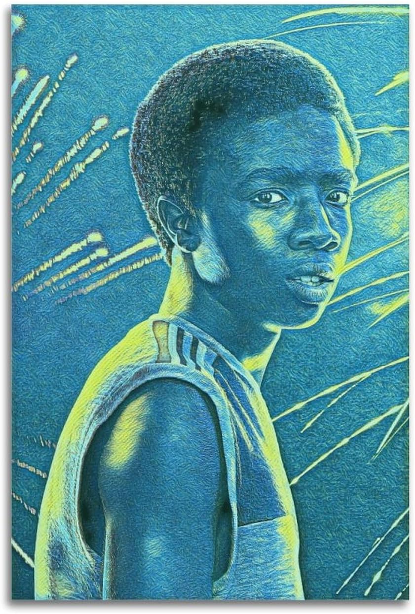 Caleb McLaughlin -Lucas Sinclair Modern Canvas Painting Wall Art for Living Room Bedroom Bathroom Office Home Decor 08x12inch(20x30cm) Unframe-style