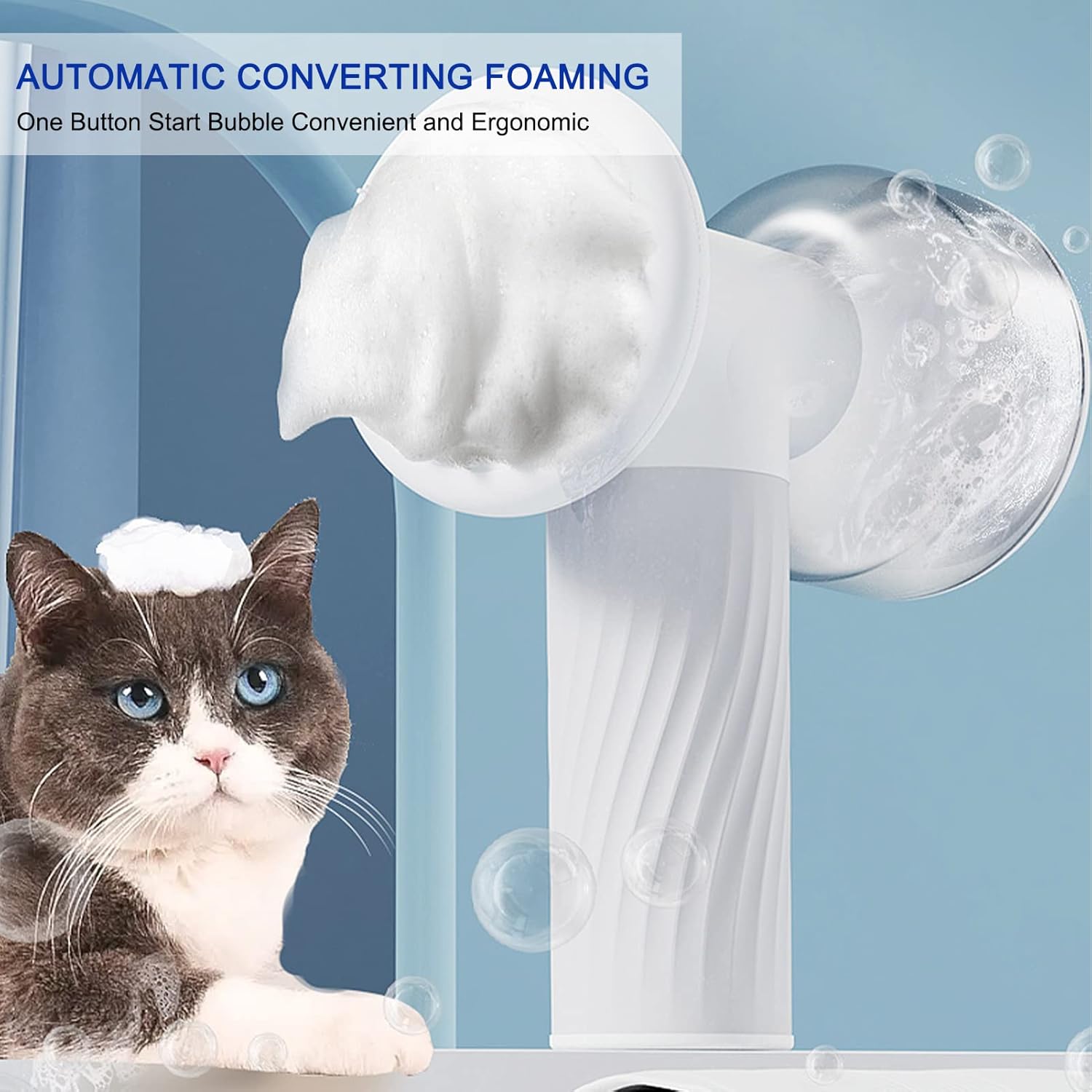 Cepillo de baño para perros, cepillo de champú para perros, dispensador de masaje, cepillo de ducha inalámbrico para mascotas, perros, gatos,