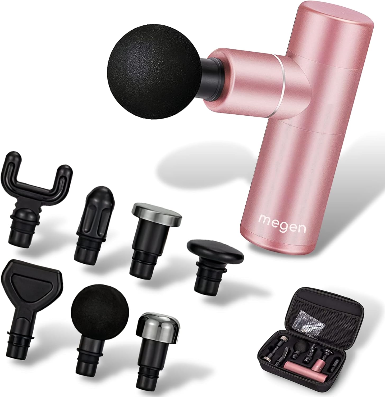 MEGEN Mini pistola de masaje portátil y ligera de tejido profundo, para hombres, mujeres atletas, pistola de masaje muscular de percusión cuello,